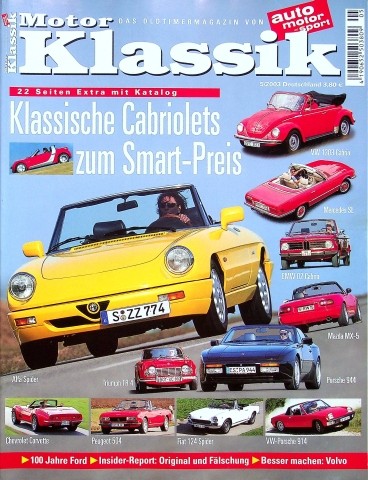 Deckblatt Motor Klassik (05/2003)